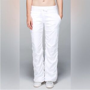 Lululemon Athletica White Joggers Lightweight Track Pants
